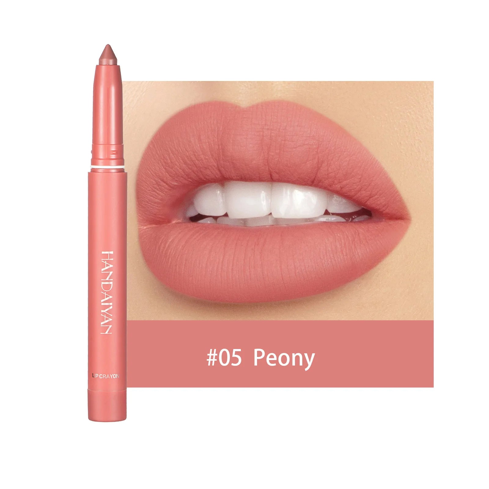 12 Color Matte Nude Pink Matte Solid Lip Gloss Waterproof Long Lasting cil Lip Liner Pen Lip Makeup